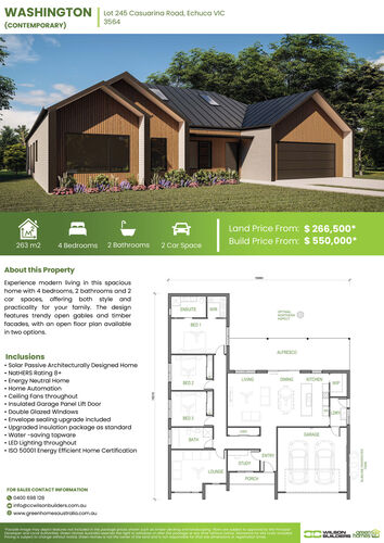 Washington - Lot 245 Casuarina Road Echuca VIC 3564
