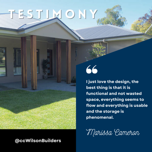 Testimonials - C+C Wilson Builders Nathalia Victoria Testimonials - C+C Wilson Builders Nathalia Victoria