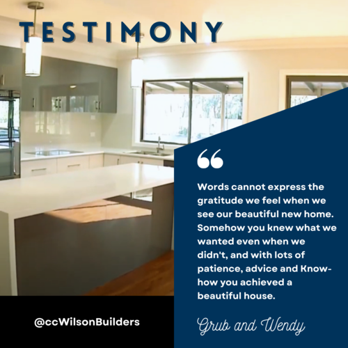 Testimonials - C+C Wilson Builders Nathatlia Victoria