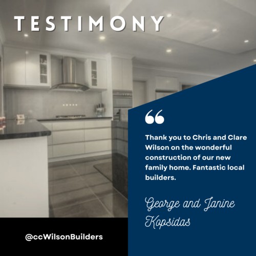 Testimonials - C+C Wilson Builders Nathatlia Victoria