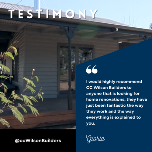 Testimonials - C+C Wilson Builders Nathatlia Victoria