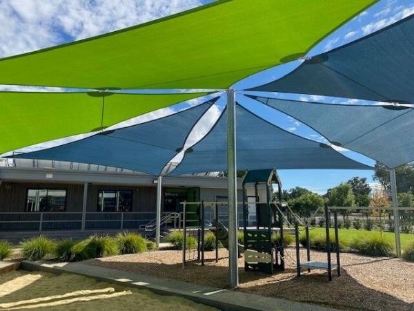 Commercial Shade Sail Projects - C + C Wilson Builders Nathatlia