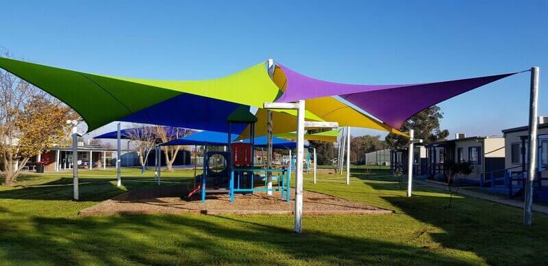 Commercial Shade Sail Projects - C + C Wilson Builders Nathatlia